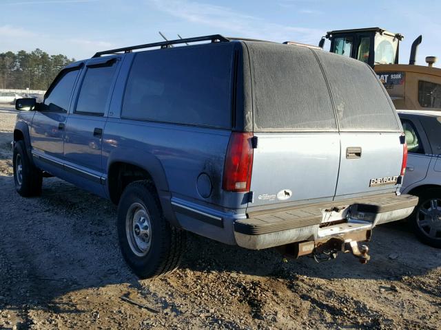 1GNGK26N1SJ324344 - 1995 CHEVROLET SUBURBAN K BLUE photo 3