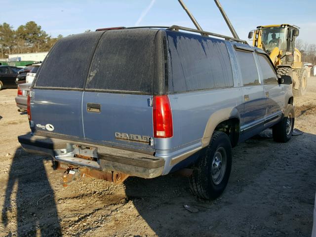 1GNGK26N1SJ324344 - 1995 CHEVROLET SUBURBAN K BLUE photo 4