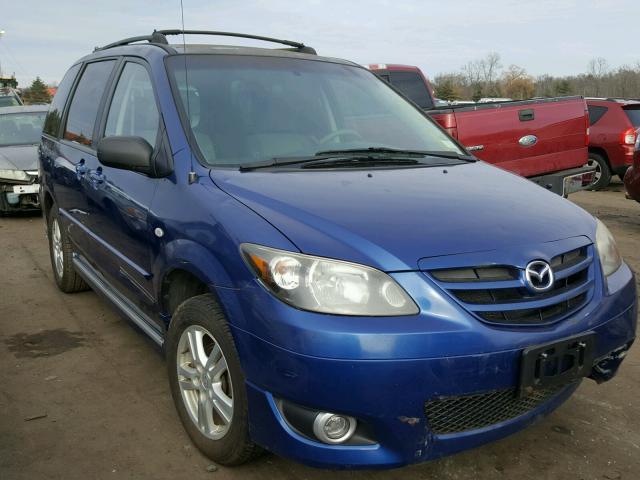 JM3LW28A240513817 - 2004 MAZDA MPV WAGON BLUE photo 1