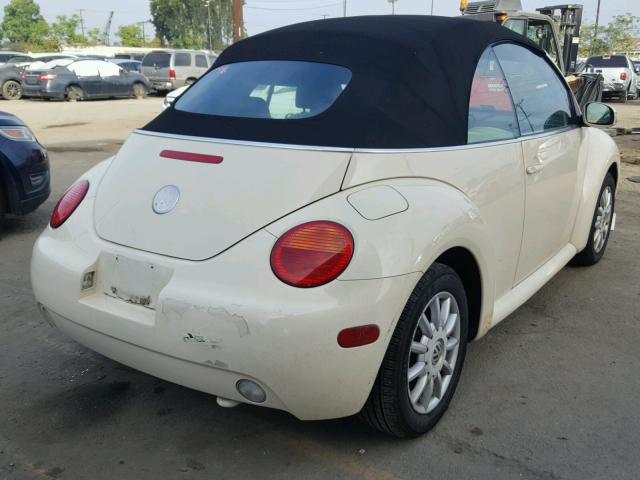 3VWCM31Y35M311835 - 2005 VOLKSWAGEN NEW BEETLE Krem foto 4