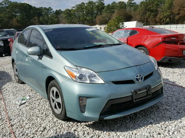 JTDKN3DU7C1535592 - 2012 TOYOTA PRIUS TEAL photo 1