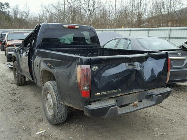 1GCDT146858174064 - 2005 CHEVROLET COLORADO BLACK photo 3