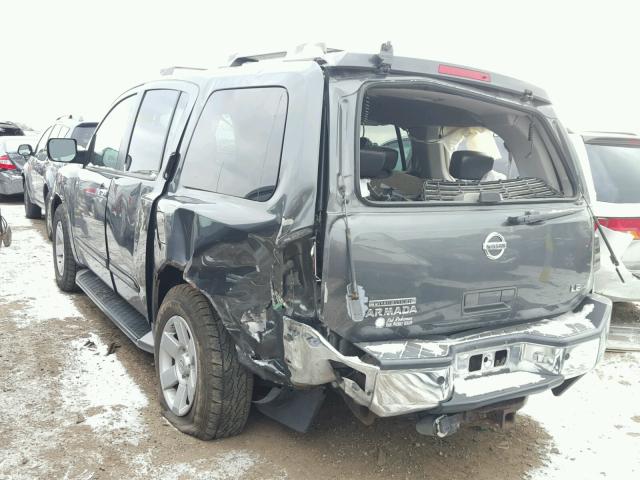 5N1AA08B94N744076 - 2004 NISSAN ARMADA SE BLACK photo 3