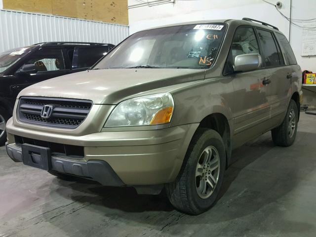 2HKYF186X5H532835 - 2005 HONDA PILOT EXL GOLD photo 2