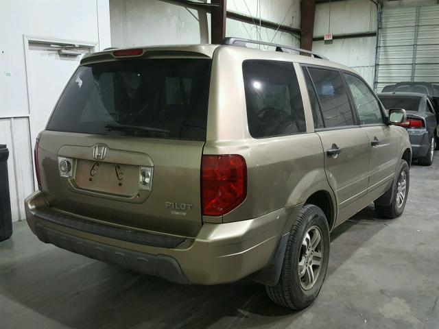 2HKYF186X5H532835 - 2005 HONDA PILOT EXL GOLD photo 4