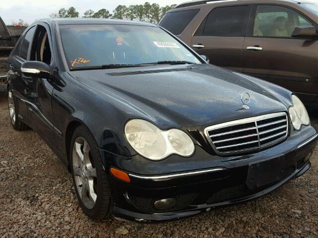 WDBRF52H97A942640 - 2007 MERCEDES-BENZ C 230 BLACK photo 1