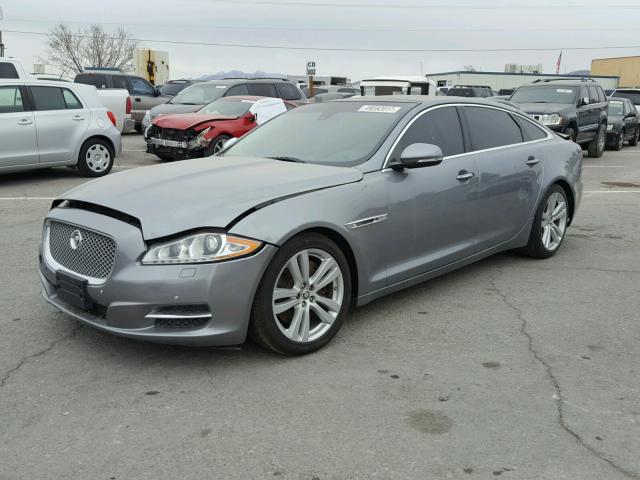 SAJWA2GBXBLV01152 - 2011 JAGUAR XJL BASE GRAY photo 2