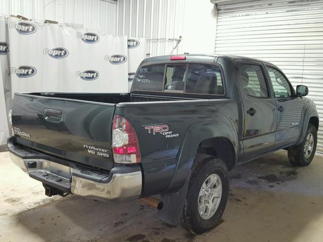 3TMJU4GN4AM093962 - 2010 TOYOTA TACOMA DOU GREEN photo 4