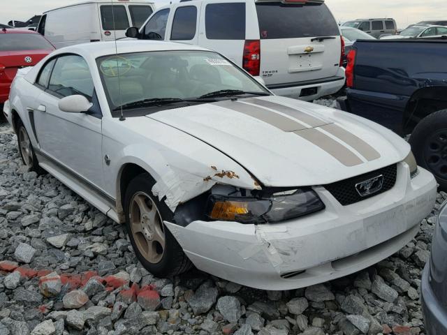 1FAFP40454F125018 - 2004 FORD MUSTANG WHITE photo 1