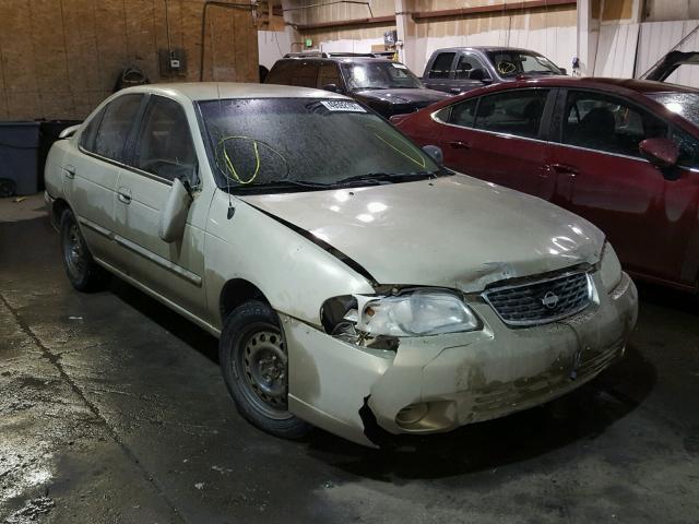 3N1CB51D22L627507 - 2002 NISSAN SENTRA XE TAN photo 1