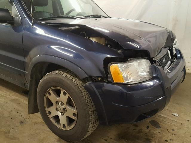 1FMCU94144KA49099 - 2004 FORD ESCAPE LIM BLUE photo 9