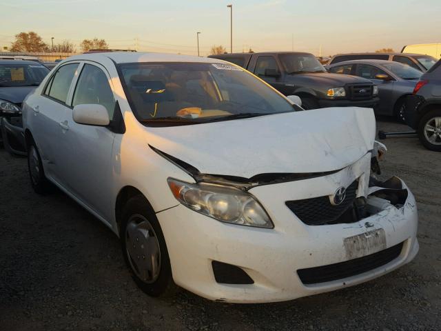 1NXBU4EE4AZ179819 - 2010 TOYOTA COROLLA BA WHITE photo 1