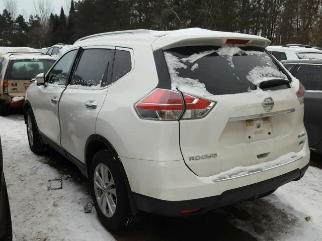 5N1AT2MK0EC756917 - 2014 NISSAN ROGUE S WHITE photo 3