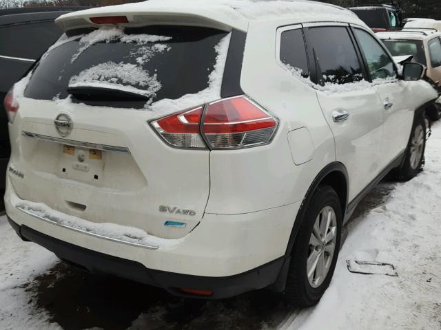 5N1AT2MK0EC756917 - 2014 NISSAN ROGUE S WHITE photo 4