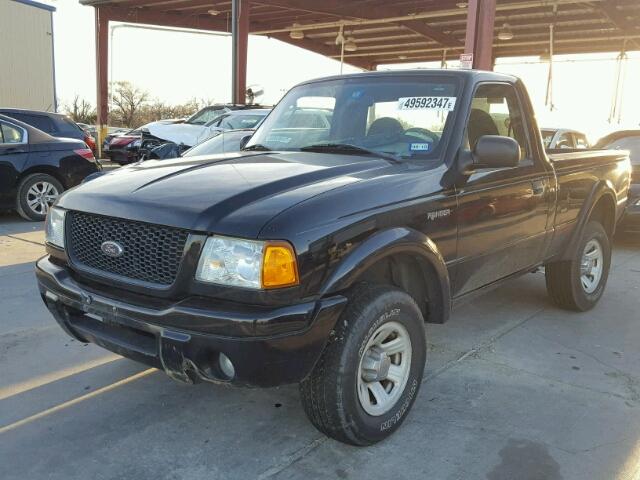 1FTYR10U13PB25831 - 2003 FORD RANGER BLACK photo 2