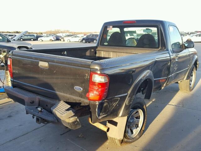 1FTYR10U13PB25831 - 2003 FORD RANGER BLACK photo 4