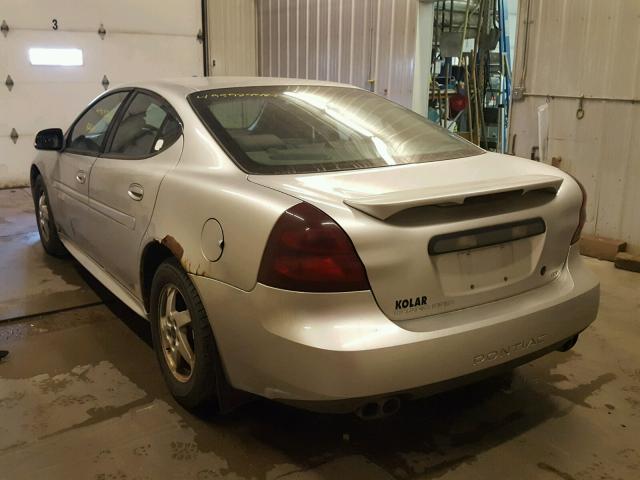 2G2WP522841120970 - 2004 PONTIAC GRAND PRIX ვერცხლისფერი ფოტო 3