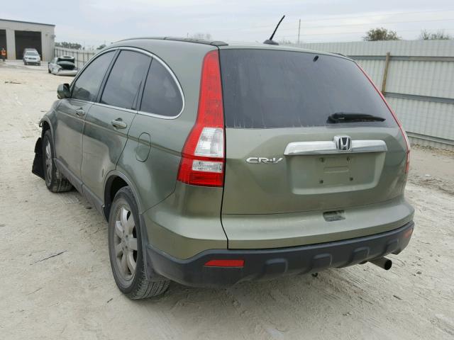 JHLRE38788C028329 - 2008 HONDA CR-V EXL GREEN photo 3