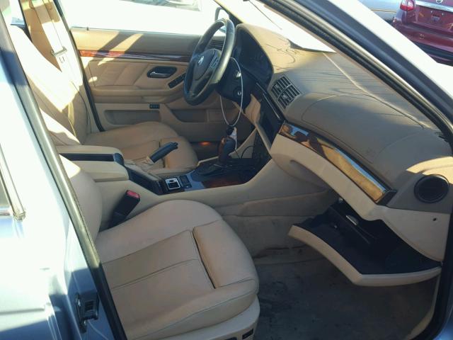 WBADT43413G035525 - 2003 BMW 525 I AUTO BLUE photo 5