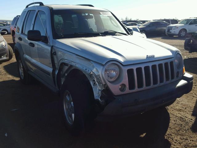 1J4GL48K47W620497 - 2007 JEEP LIBERTY SP SILVER photo 1