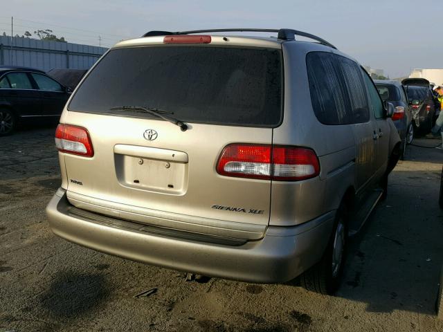 4T3ZF13C01U354471 - 2001 TOYOTA SIENNA LE GOLD photo 4