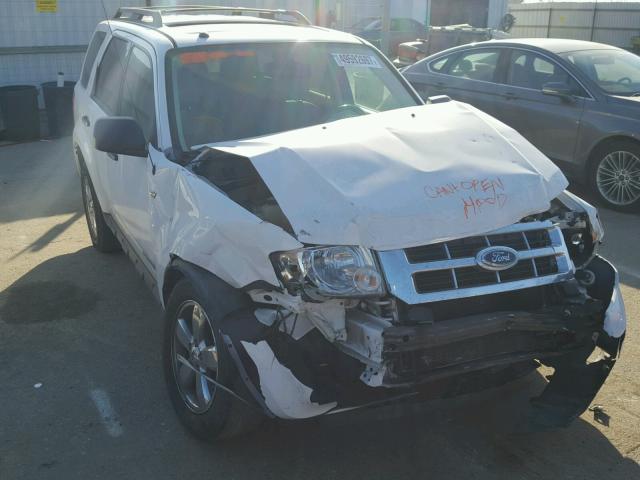 1FMCU03118KE31870 - 2008 FORD ESCAPE XLT WHITE photo 1