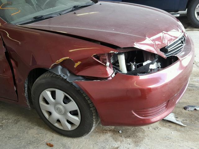 4T1BE32K26U118624 - 2006 TOYOTA CAMRY LE ბურგუნდია ფოტო 9