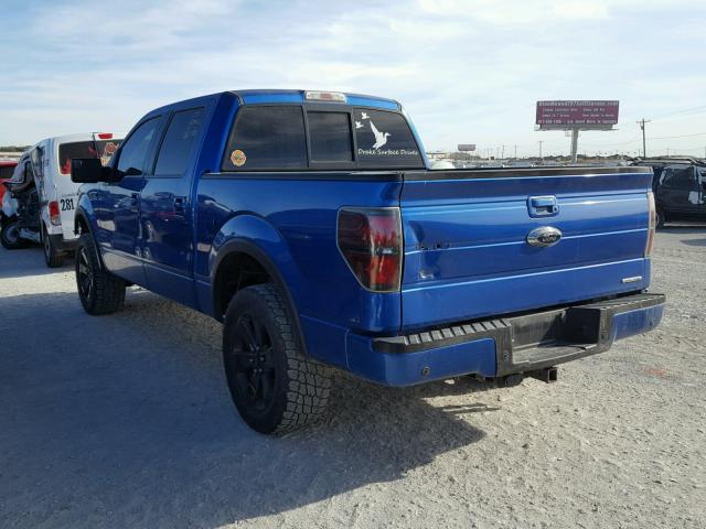 1FTFW1EF0CFA12811 - 2012 FORD F150 SUPER BLUE photo 3