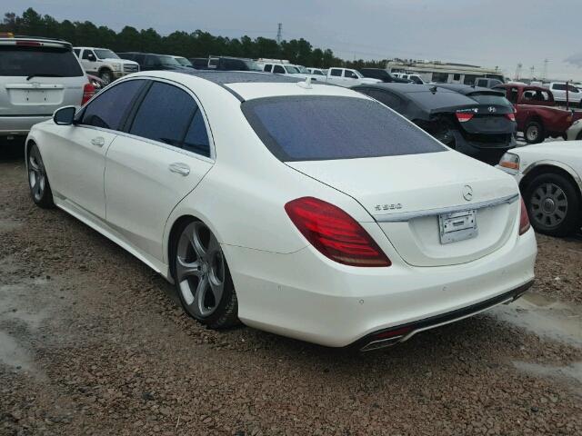 WDDUG8CB0EA055726 - 2014 MERCEDES-BENZ S 550 WHITE photo 3