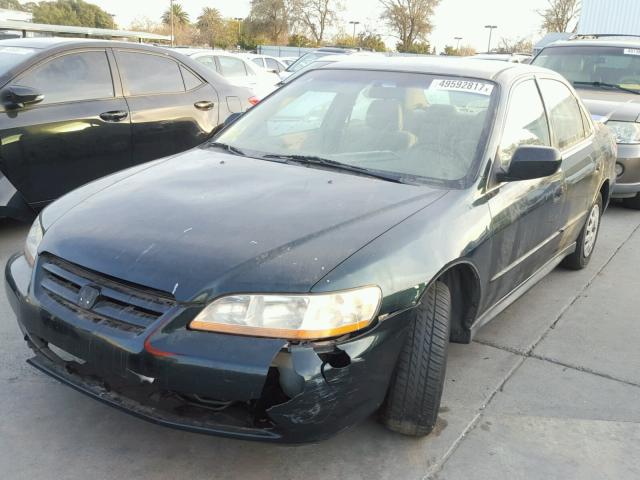 1HGCF86661A123742 - 2001 HONDA ACCORD VAL GREEN photo 2