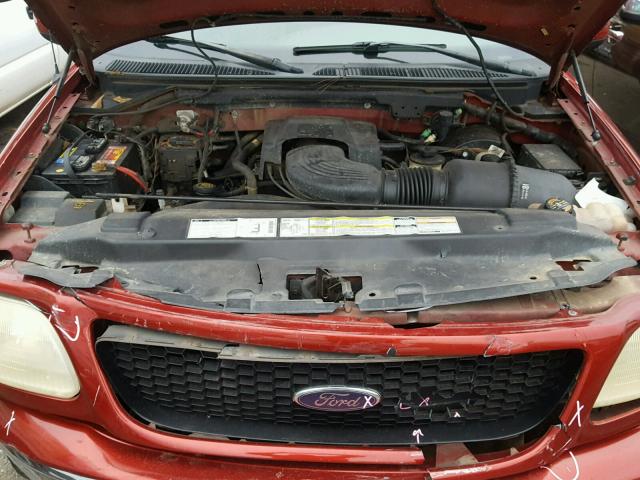 2FTRX18L2YCA17877 - 2000 FORD F150 RED photo 7