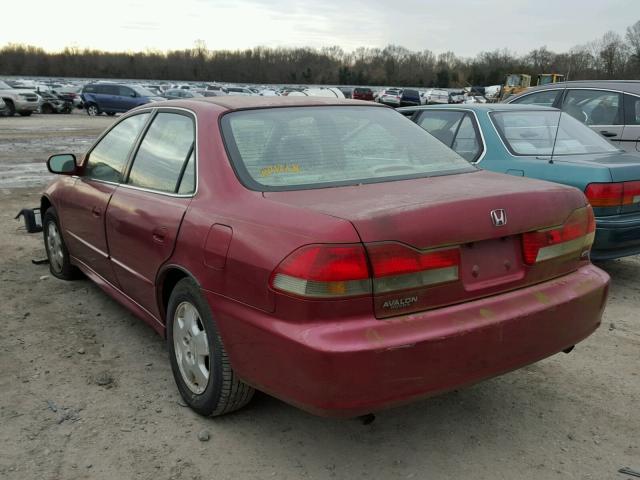 1HGCG16582A009271 - 2002 HONDA ACCORD EX BURGUNDY photo 3