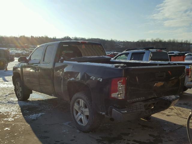 2GCEK19J581281469 - 2008 CHEVROLET SILVERADO BLACK photo 3