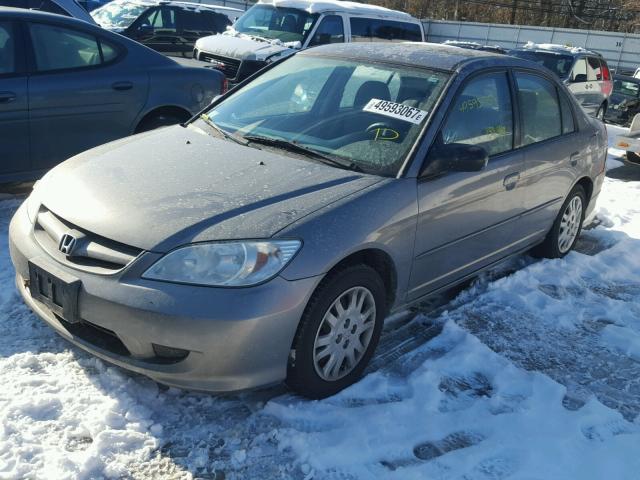 2HGES15594H575212 - 2004 HONDA CIVIC LX GRAY photo 2