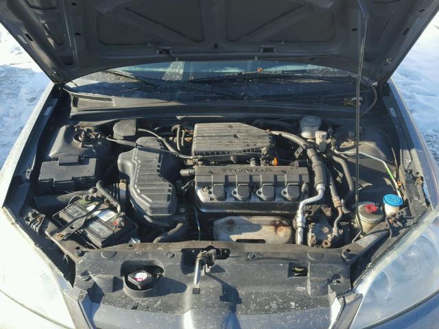 2HGES15594H575212 - 2004 HONDA CIVIC LX GRAY photo 7