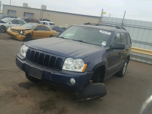 1J4GR48K75C622936 - 2005 JEEP GRAND CHER BLUE photo 2