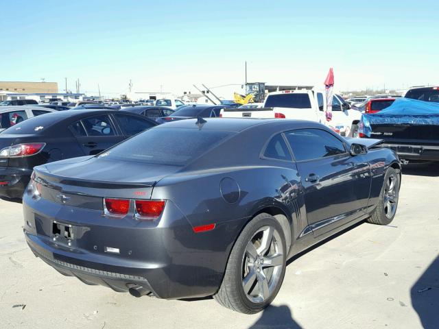 2G1FC1EV2A9168220 - 2010 CHEVROLET CAMARO LT CHARCOAL photo 4