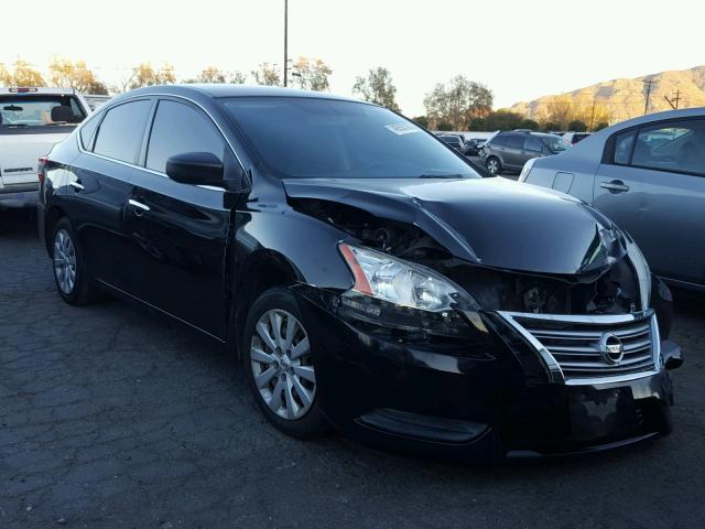 3N1AB7AP2DL655615 - 2013 NISSAN SENTRA S BLACK photo 1