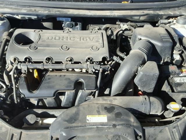 KNAFU4A27A5253100 - 2010 KIA FORTE EX SILVER photo 7