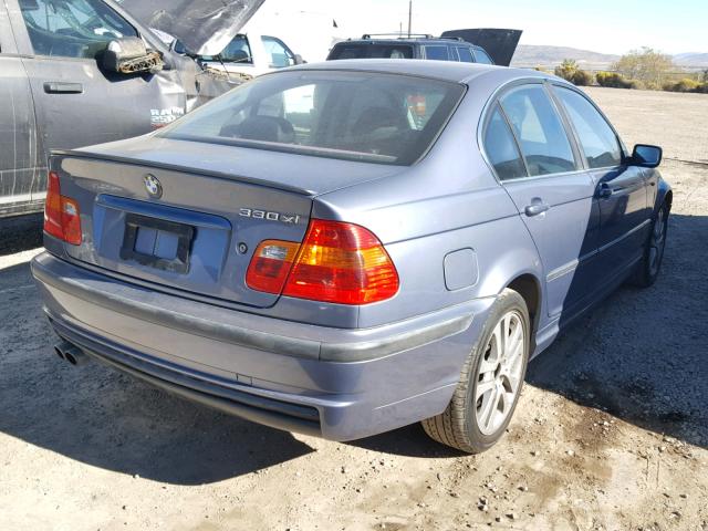 WBAEW53492PG18444 - 2002 BMW 330 XI BLUE photo 4