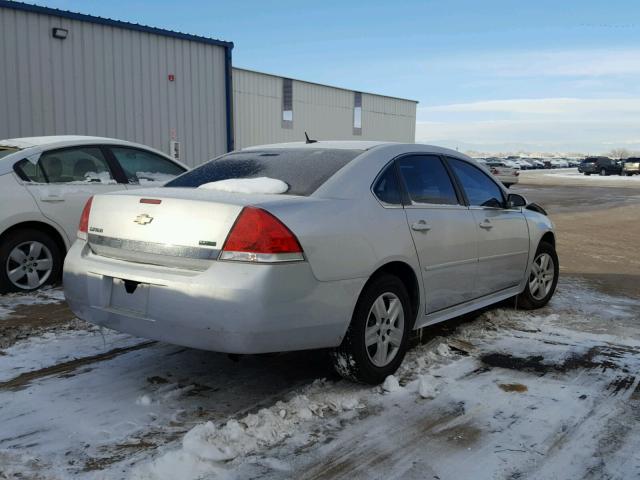 2G1WA5EK3A1219936 - 2010 CHEVROLET IMPALA LS SILVER photo 4