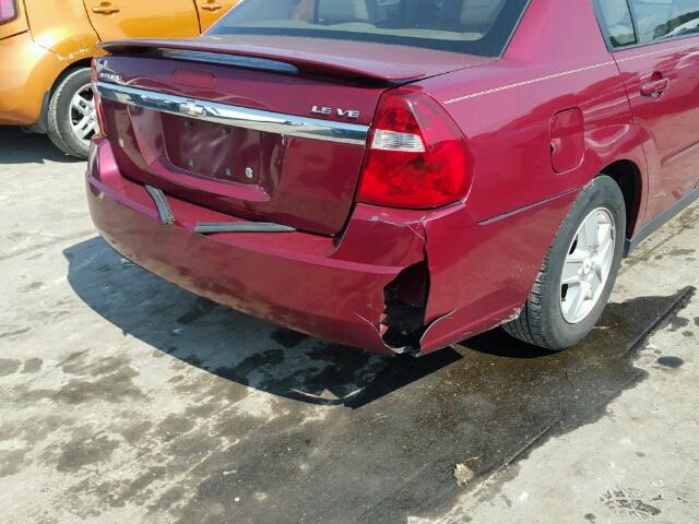 1G1ZT54825F254379 - 2005 CHEVROLET MALIBU LS 栗色 照片 9