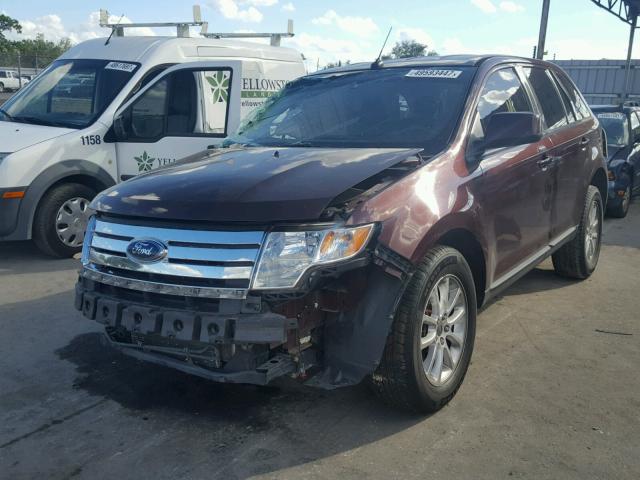 2FMDK3JC6ABA36180 - 2010 FORD EDGE SEL BROWN photo 2