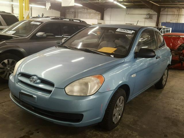 KMHCM36CX8U064888 - 2008 HYUNDAI ACCENT GS BLUE photo 2