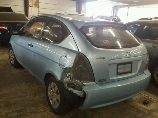 KMHCM36CX8U064888 - 2008 HYUNDAI ACCENT GS BLUE photo 3