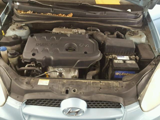 KMHCM36CX8U064888 - 2008 HYUNDAI ACCENT GS BLUE photo 7