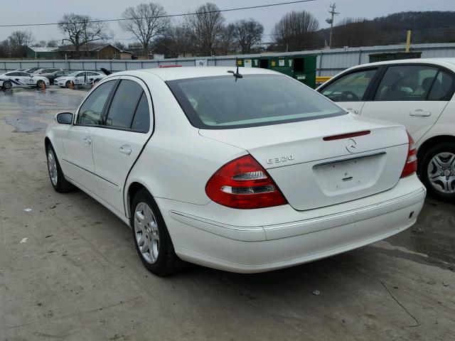 WDBUF65J23A110596 - 2003 MERCEDES-BENZ E 320 WHITE photo 3