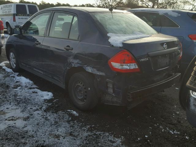 3N1CC11E79L499323 - 2009 NISSAN VERSA S BLUE photo 3