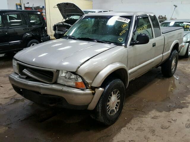 1GTCT19W4W8536302 - 1998 GMC SONOMA GRAY photo 2