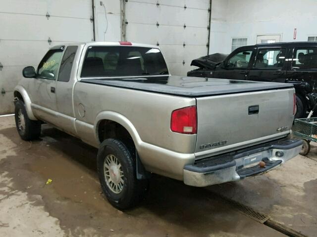 1GTCT19W4W8536302 - 1998 GMC SONOMA GRAY photo 3